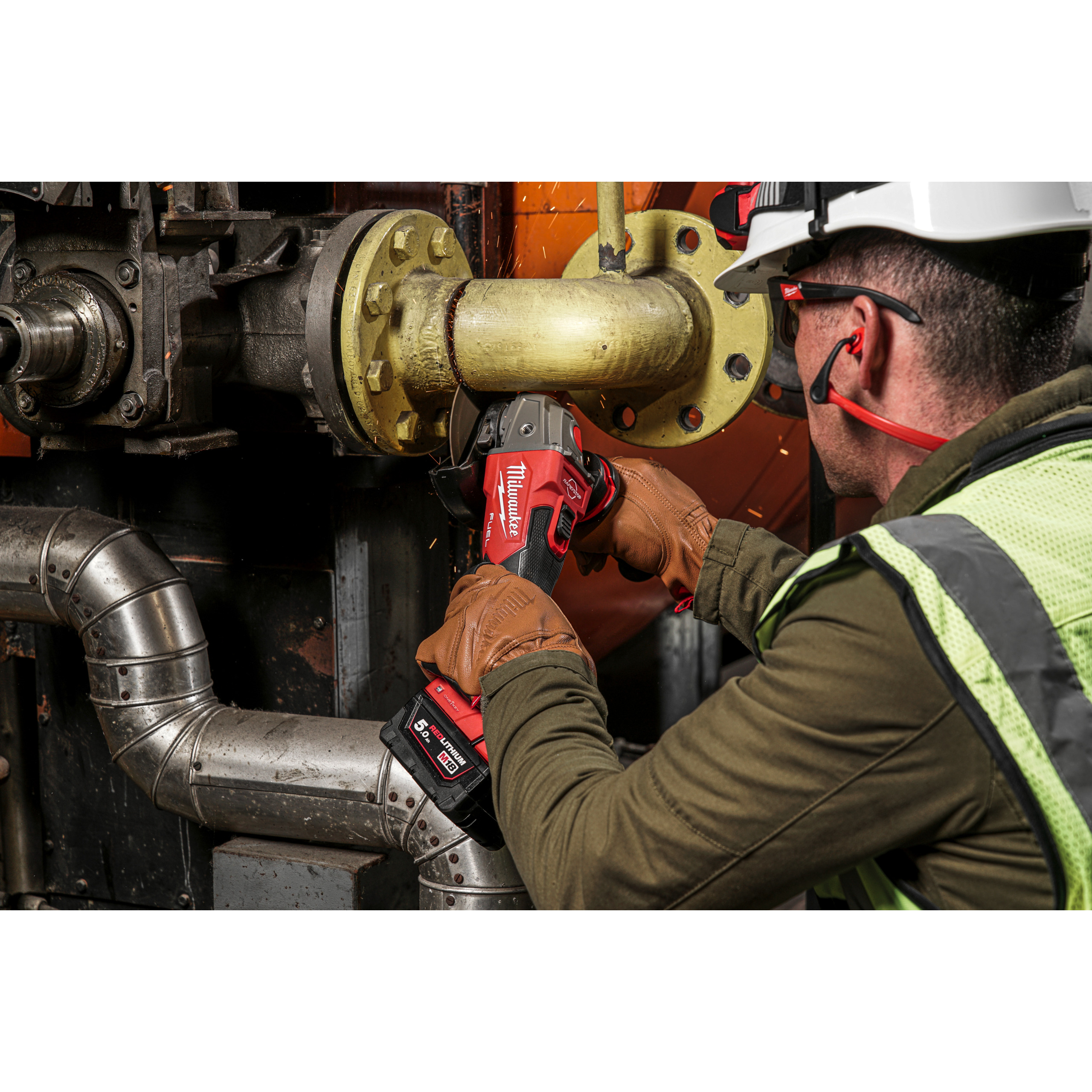 Amoladora angular M18 FUEL™ ONE-KEY™ de 125mm con freno e interruptor de botón Milwaukee - Imagen 6
