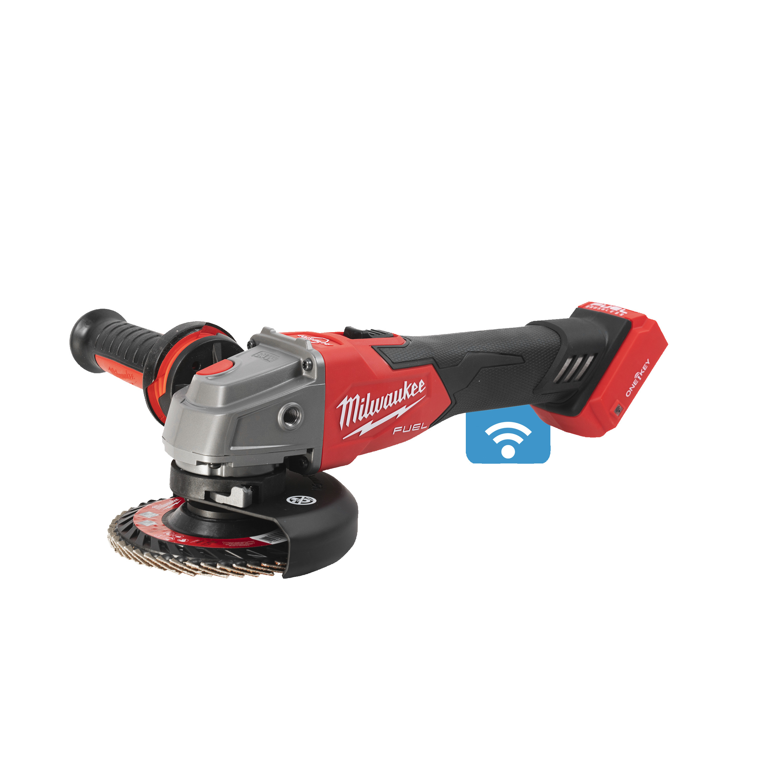 Amoladora angular M18 FUEL™ ONE-KEY™ de 125mm con freno e interruptor de botón Milwaukee