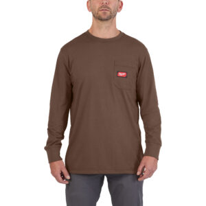 Camiseta de trabajo de manga larga marrón, XL WT LS Milwaukee