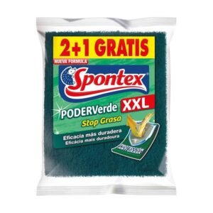 Estropajo fibra verde SPONTEX XXL 3 unidades