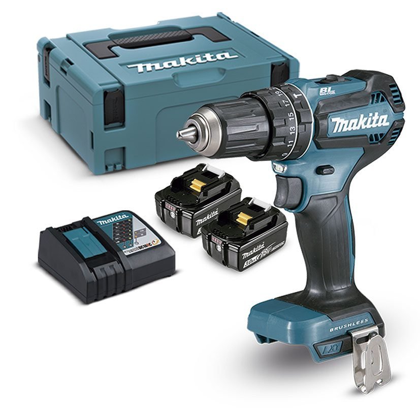 Taladro percutor batería MAKITA DHP485RFJ