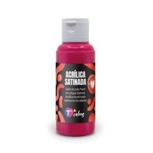 Pintura acrílica TCOLORS satinada 80 ml Color Magenta