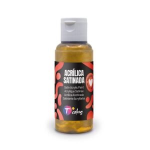 Pintura acrílica TCOLORS satinada 80 ml Color Oro
