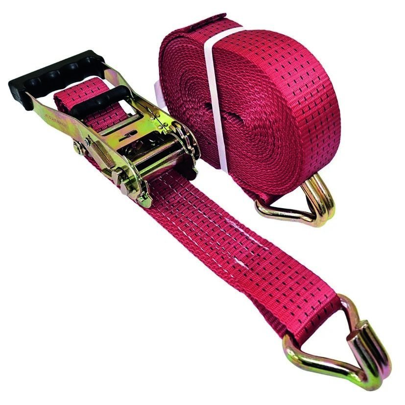 Trinquete amarre con ganchos cerrados RATIO Mod. 4.000 kg. Cinta 50 mm x 9 m.
