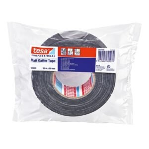 Cinta gaffer mate TESA Professional 53949 negra 50 m x 50 mm