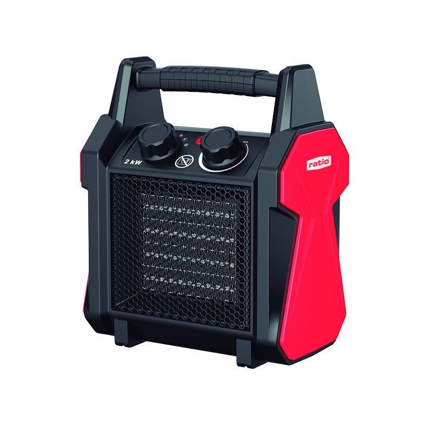 Calefactor industrial cerámico portátil RATIO PRO E743 E744 Potencia 1000 - 2000 W