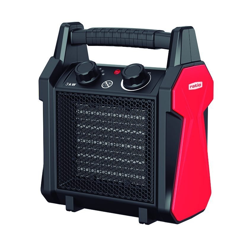 Calefactor industrial cerámico portátil RATIO PRO E743 E744 Potencia 2000 - 3000 W