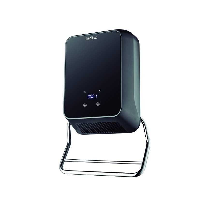 Calefactor HABITEX split cerámico y toallero E5704/E5705 Color Negro
