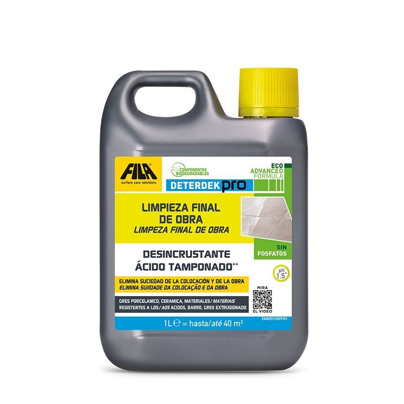Detergente FILA limpieza final obra Deterdek Cantidad 1 l