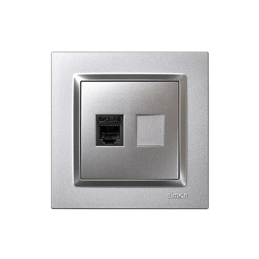 Tapa ciega empotrable SIMON S10 Aluminio