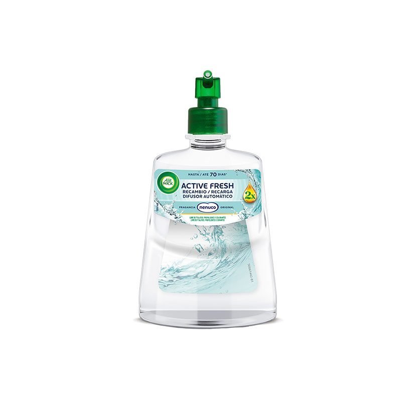 Ambientador AIRWICK ActiveFresh Fragancia Recambio Nenuco