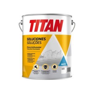 Pintura antihumedad TITAN Soluciones Blanca Capacidad 5 l