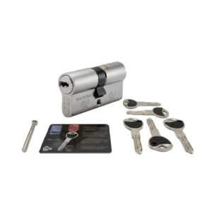 Cilindro alta seguridad TESA TX90NG Mod. Niquelado. 80 mm. 30-50