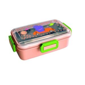 Fiambrera Lunchbox infantil IRIS Snack Rico Color Naranja