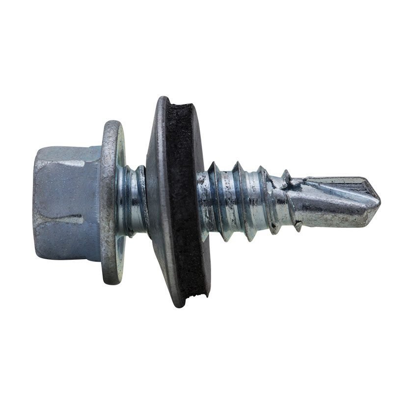 Tornillo broca reducida con arandela neopreno DESA Medida 4.8x16mm. 1000 uds