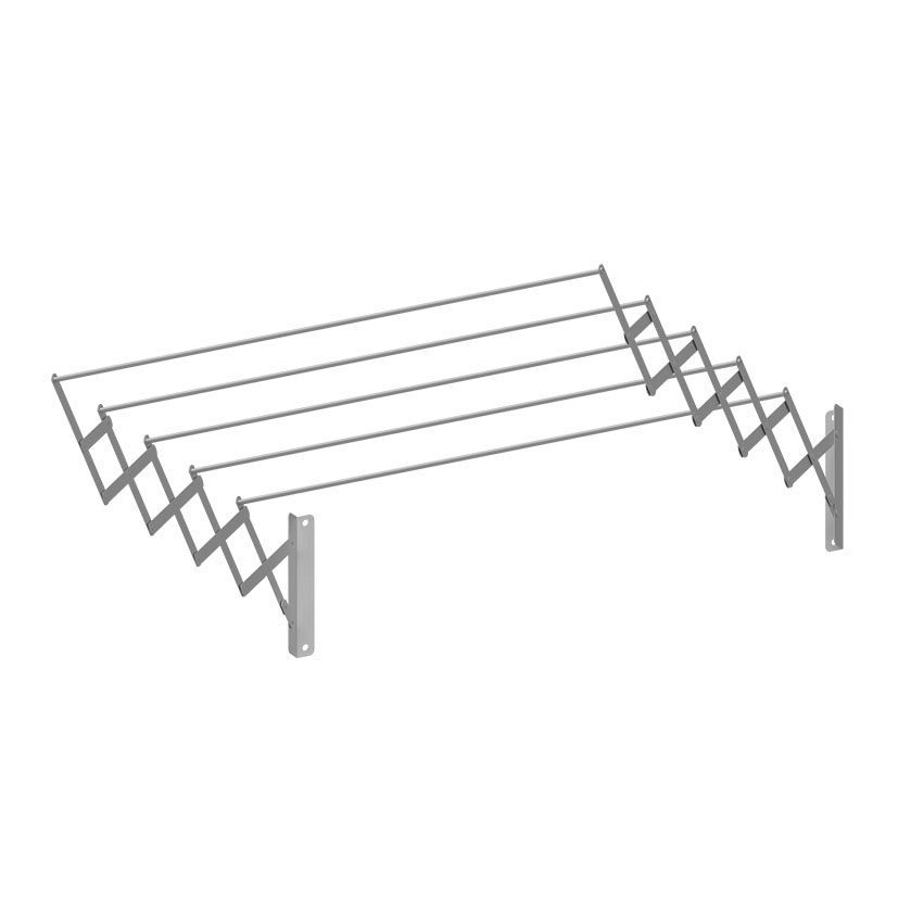 Tendedero pared extensible CUNCIAL Longitud varilla 160 cm