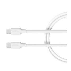 Cable UNICO USB-C a USB-C 60W Blanco