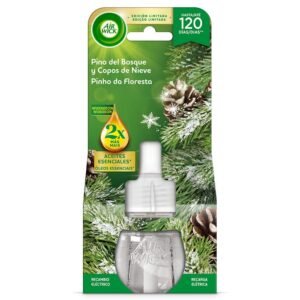 Ambientador eléctrico AIRWICK aceites esenciales Fragancia Recambio Pino Bosque y Copos Nieve