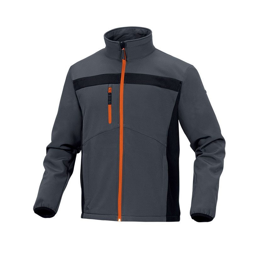 Chaqueta softshell DELTAPLUS Lulea2 gris-naranja