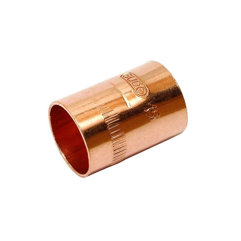 Manguito H - H cobre soldar STH 5002A. 5 Uds Ø 22 mm