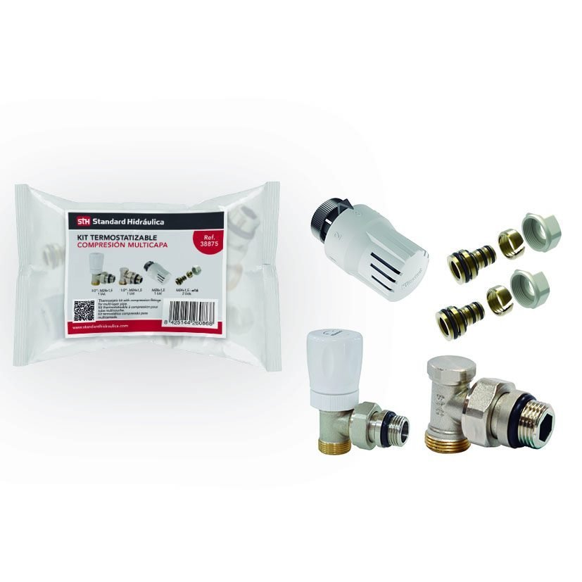 Kit radiador termostático multicapa STH Ø 16