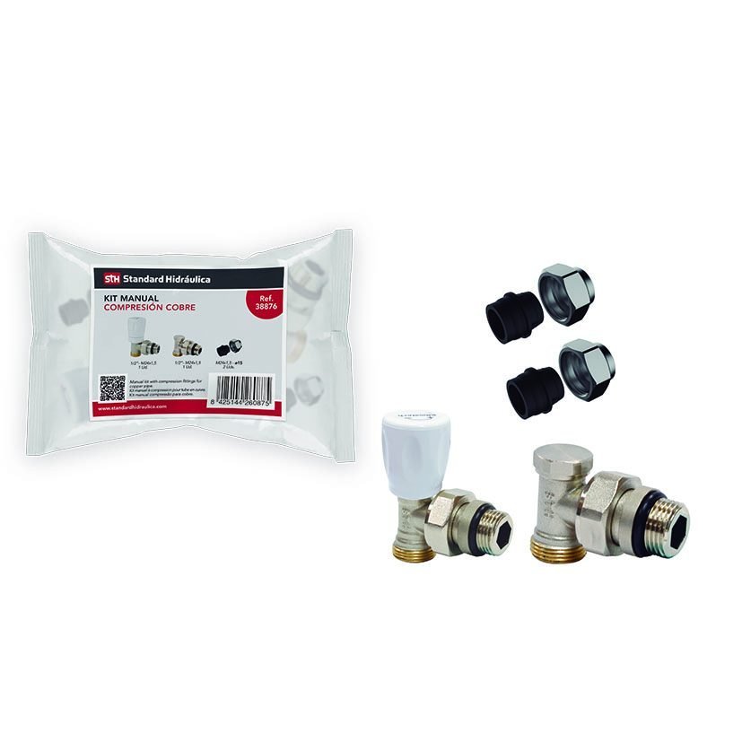 Kit radiador manual cobre STH Ø 15