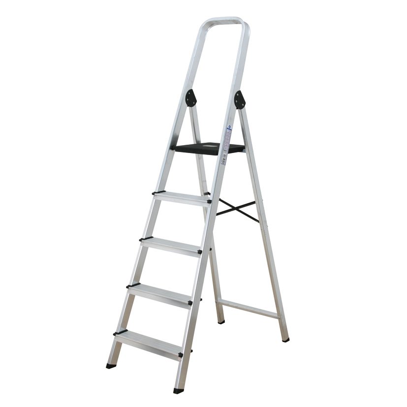 Escalera Tijera de Aluminio Perfil Cuadrado Habitex Doméstica - Imagen 3