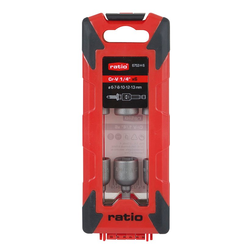 Portapuntas Stecker Juego 6 RATIO 13 Mm punta atornillado - Imagen 2
