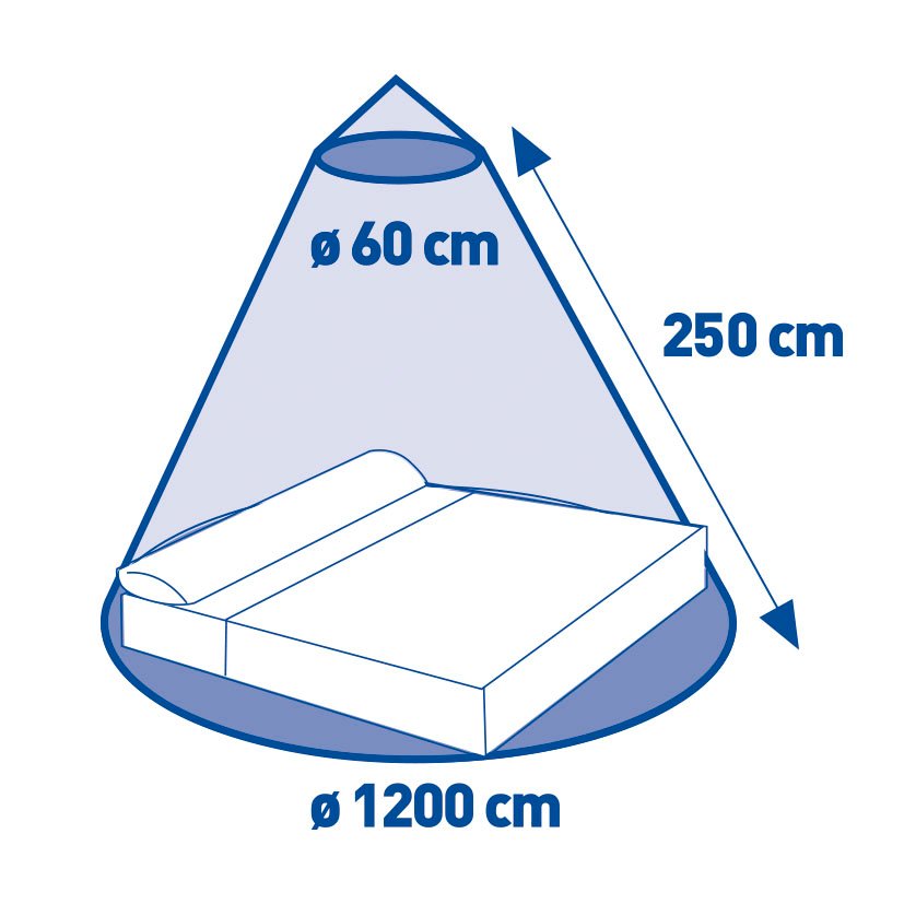 Mosquitera P/ CAMA DOBLE Habitex 200X250 Cm cortina malla - Imagen 2