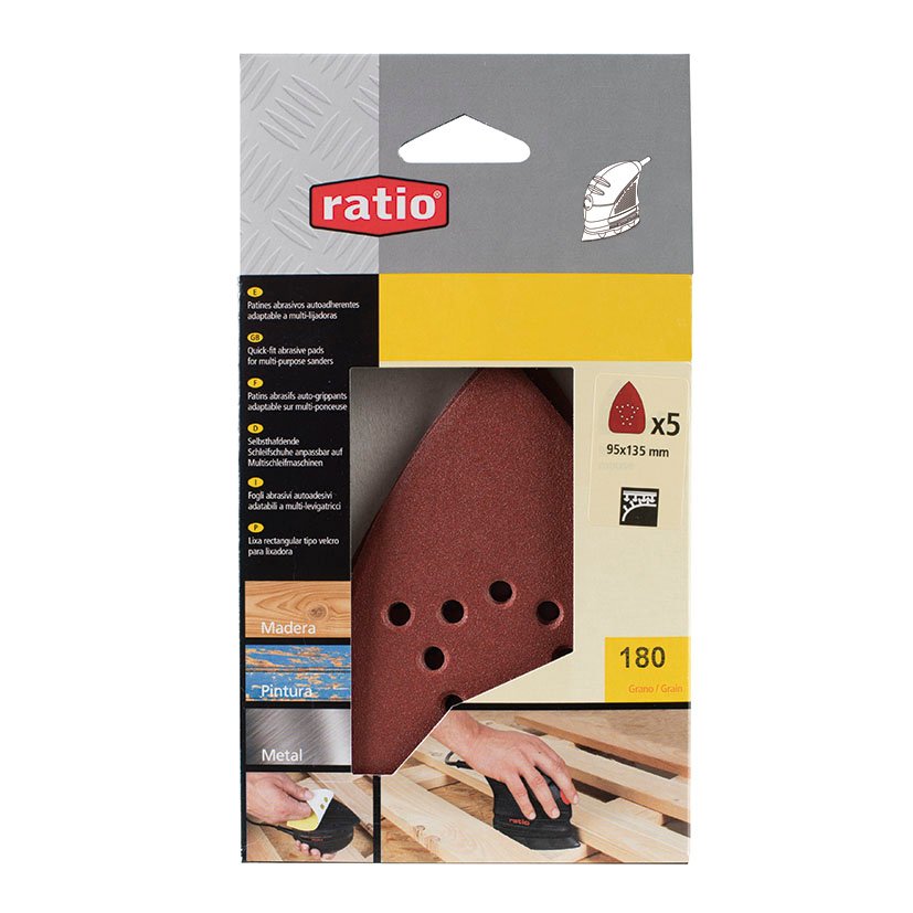 5 Patines B&D"MOUSE12 95X135 GR 180 RAT RATIO 95X135 Mm abrasivo electroportatil - Imagen 2