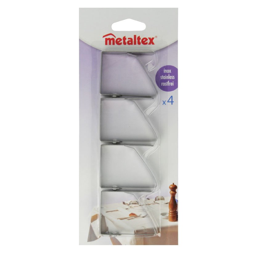 Pinzas Sujetamanteles INOX 4 Unidades Metaltex servicio mesa - Imagen 3