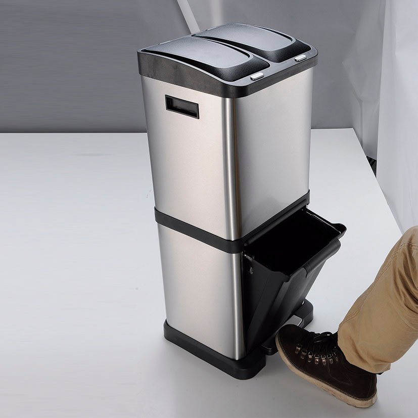 CUBO PEDAL Ecologico 3 COMP Habitex 5X31X77 Cm 6X21 - Imagen 2