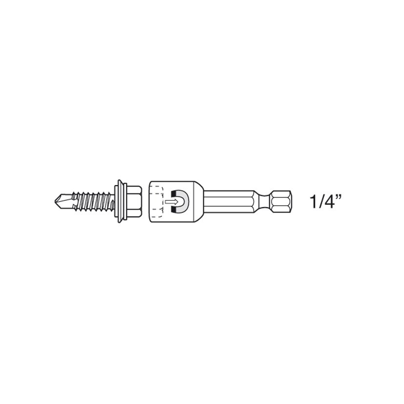 Portapunta Stecker 8 MM MAGN RATIO 8 MM punta atornillado - Imagen 2