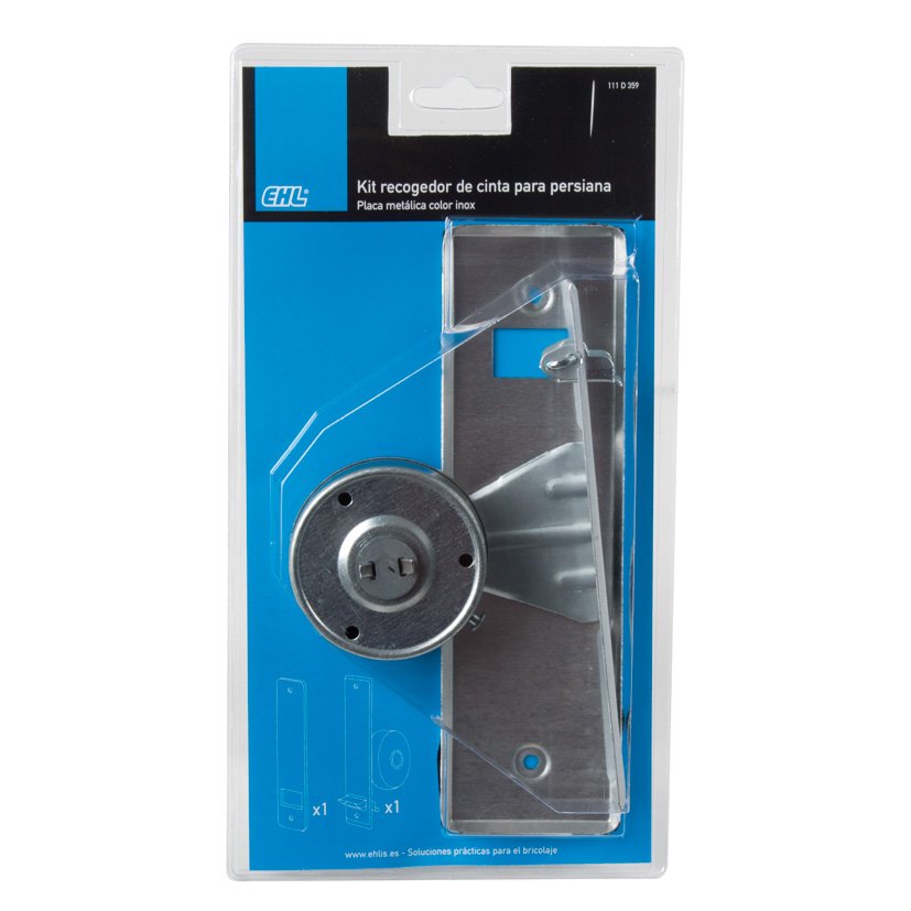 Recogedor EMP MET C22 + PLACA INOX EHL 5 M persiana enrollabl - Imagen 3