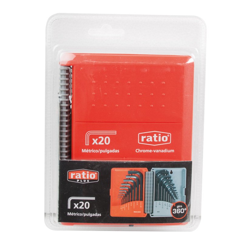 Llaves ALLEN Juego 20 (metrico/pulgada)rat RATIO 10 Mm vaso - Imagen 2