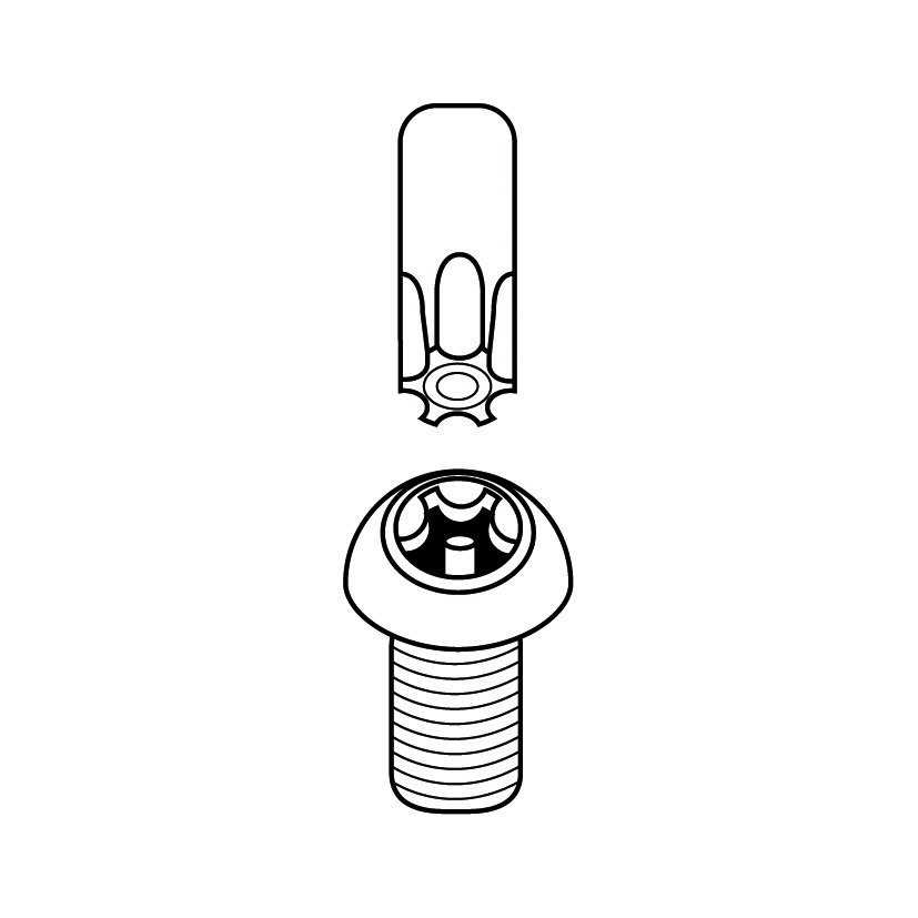 Llaves TORX Seguridad Juego 6 (T10-30)RATIO vaso - Imagen 2