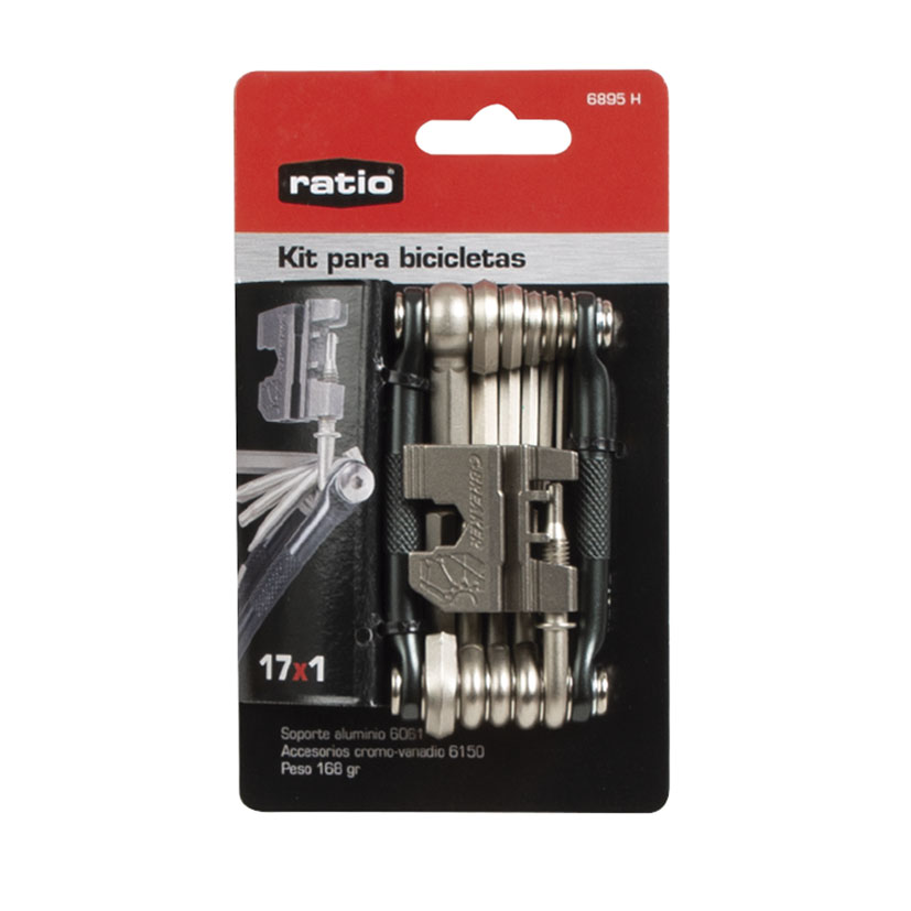 Llaves Allen+acc Bicicleta 17 EN 1 RATIO 8 Mm 10 Mm Inox herramienta vehículo - Imagen 2