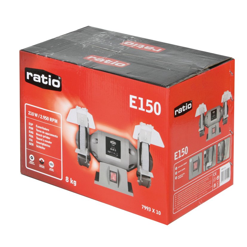 Electroafiladora E150 210 W RATIO 210 W 150X20X12 esmeriladora - Imagen 3