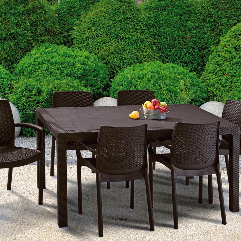 SILLA BALI Marrón Keter 58X55 5X83 Cm mueble resina - Imagen 4