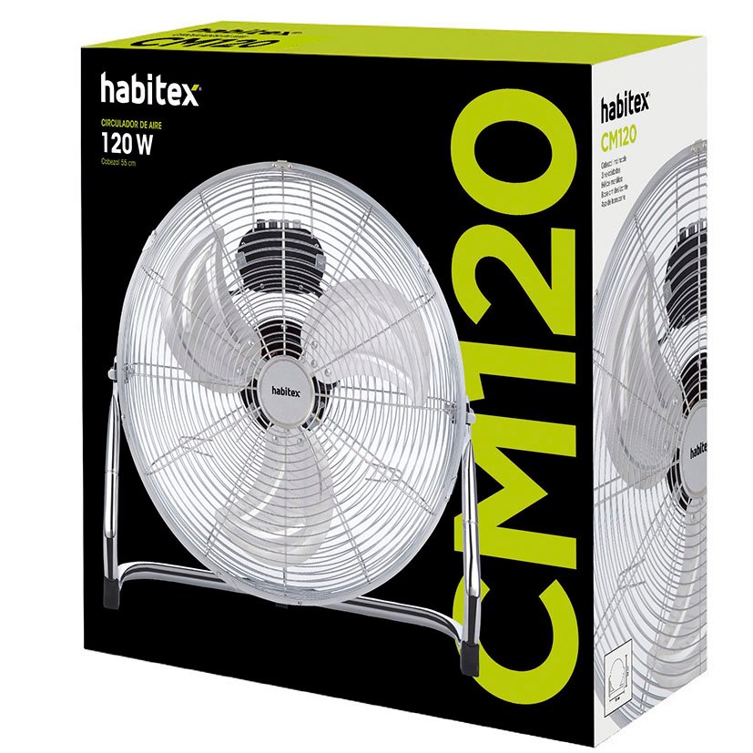 Circulador AIRE M CM120 120 W Habitex 120 W 55X20X55 Cm ventilador suelo - Imagen 3