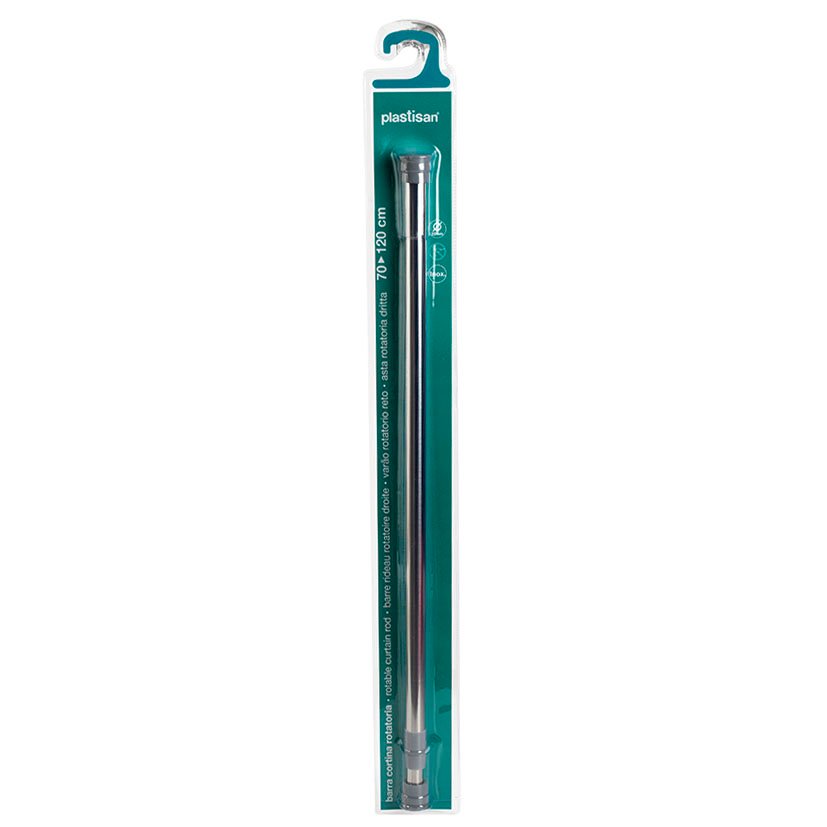 BARRA Cortina Baño AL PLATA MATE 70/120 120 Cm aluminio - Imagen 3
