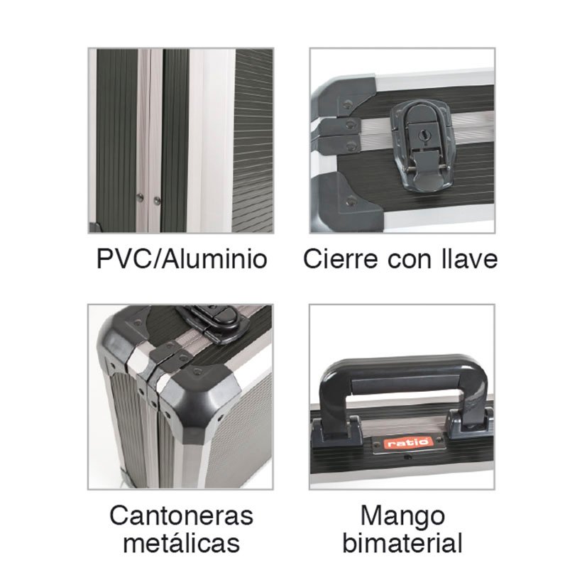 Maletin Portaherr 400X 280X110 MM RATIO 400X280X110 MM 40X11X28 Cm herramienta - Imagen 3