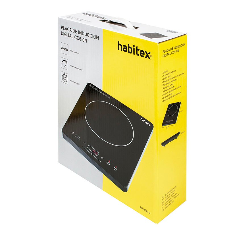PLACA Induccion CC510N 2000 W Habitex 2000 W 35X28X6 hornillo eléctrico - Imagen 2