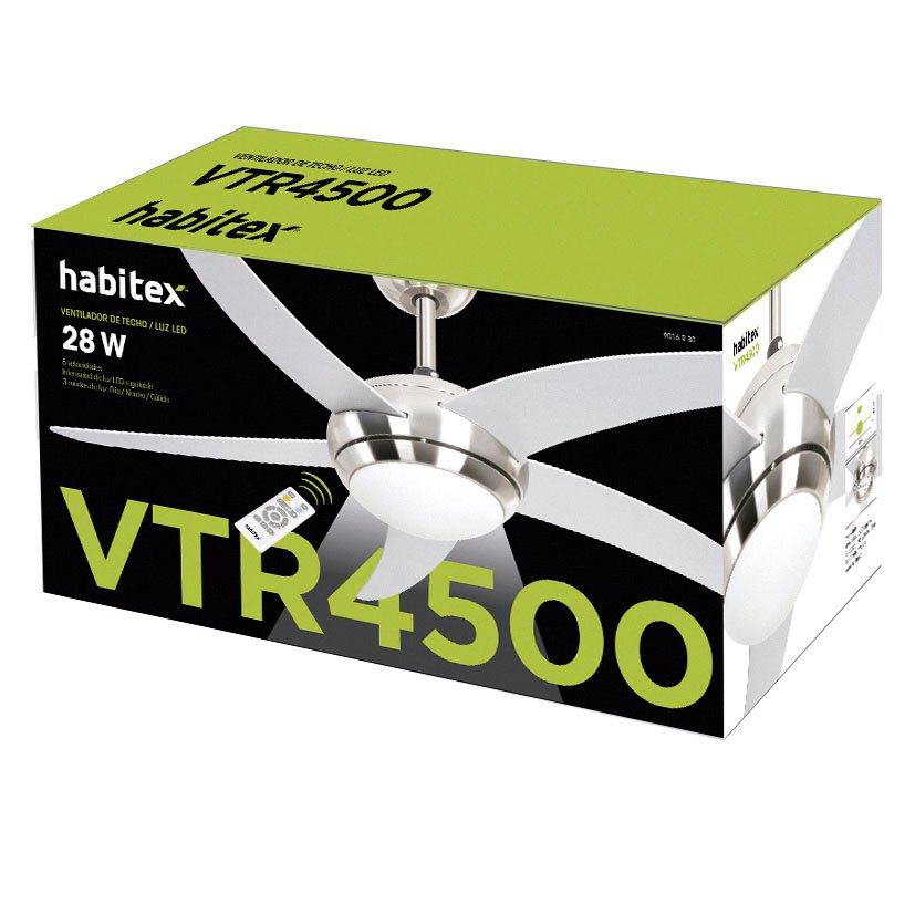Ventilador TECHO LED M VTR 4500 MDO D Habitex 112X42 Cm 28 W - Imagen 4