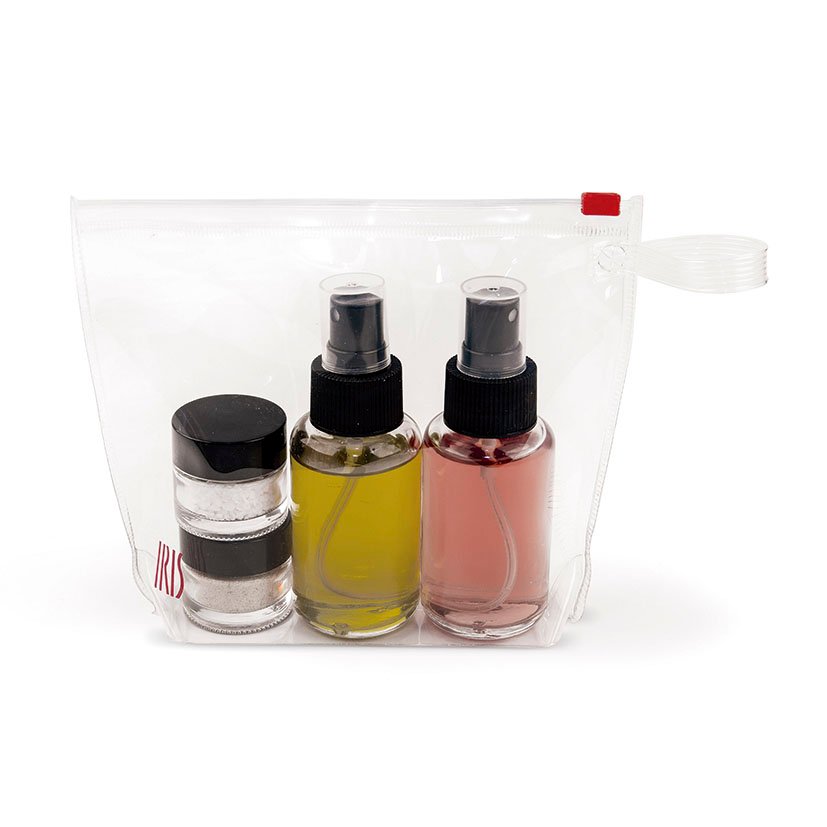 SET Condimentos Vidrio IRIS bolsa porta - Imagen 2