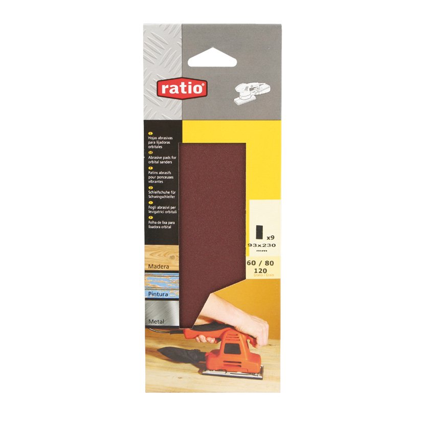 HOJAS Lijadora 93X230 GR60 RATIO 10 93X230 Mm abrasivo electroportatil - Imagen 2