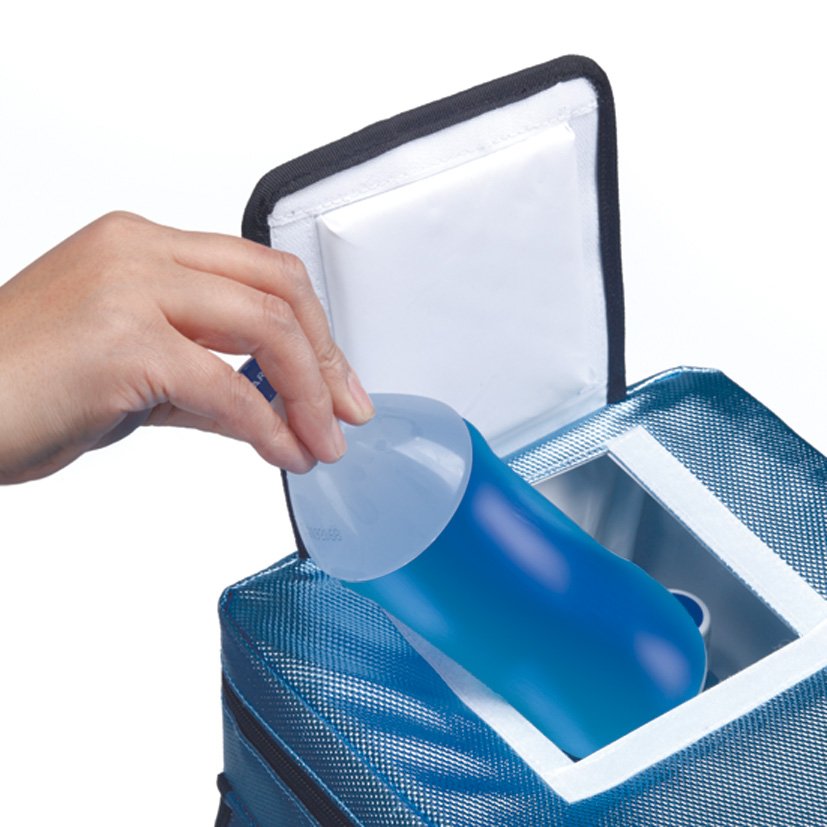 Nevera Flexible 5,5 L AZUL Habitex 23X17X18 Cm portátil - Imagen 2
