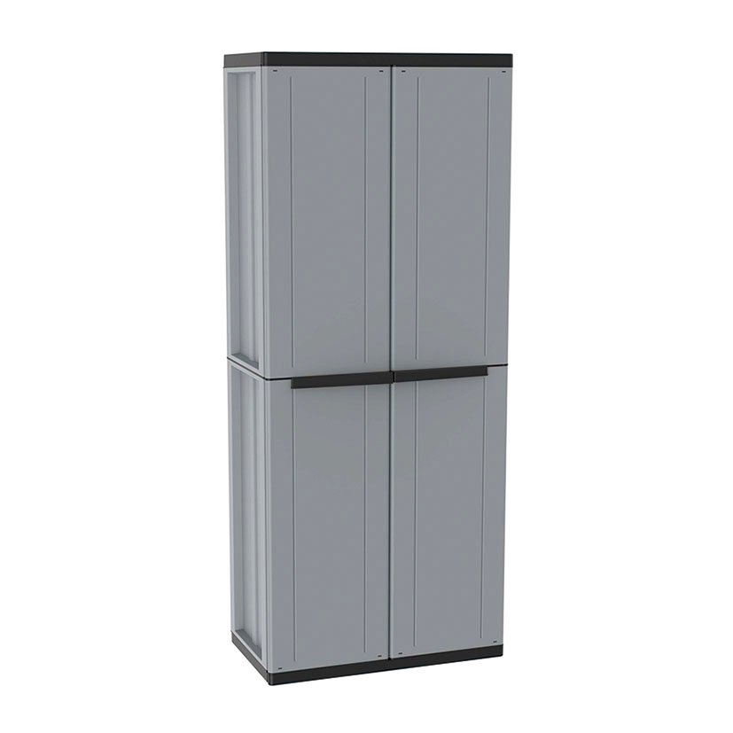 Armario Resina J-line 3 EST Gris/negro Jobgar 68X38X164 Cm - Imagen 2