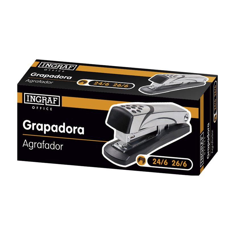 Grapadora Metalica CAP 20 H 1X5 3X5 Cm material oficina - Imagen 2