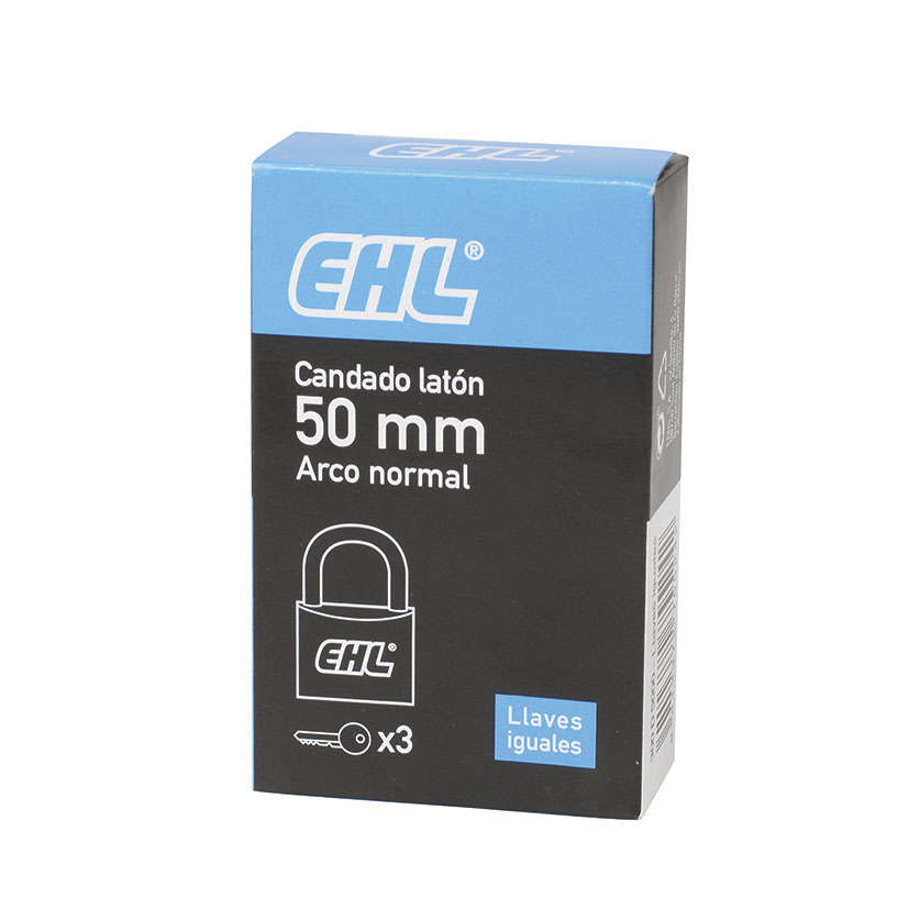Candado Latón A Normal 50 MM LLAV IGUAL EHL - Imagen 2